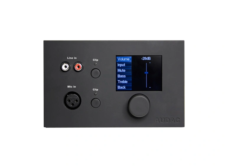 Audac DW 5066 B - All-In-One Wall Panel Controller black for 